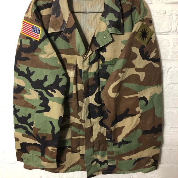 Other - Vintage Army Coat, woodland camouflage.
